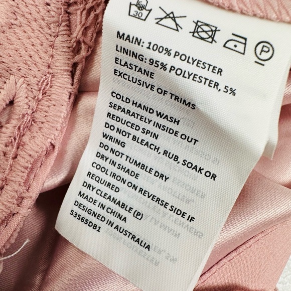 Bardot Lina Lace Sheath Dress In Pink Rose - Picture 14 of 16